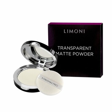 Пудра компактная матирующая Transparent matte powder, 3,5 г. Limoni