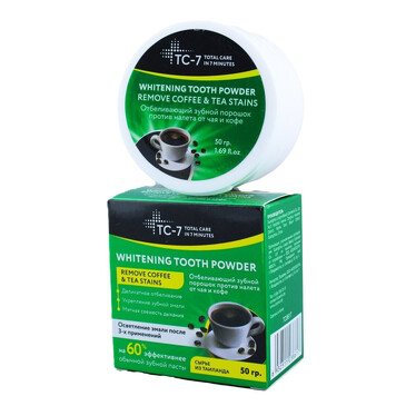 Порошок зубной отбеливающий для устранения налёта от чая и кофе, 50 г Thinkco