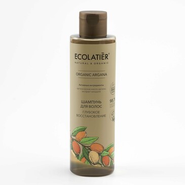 Шампунь для волос Глубокое восстановление Серия Organic Argana, 250 мл Ecolatier