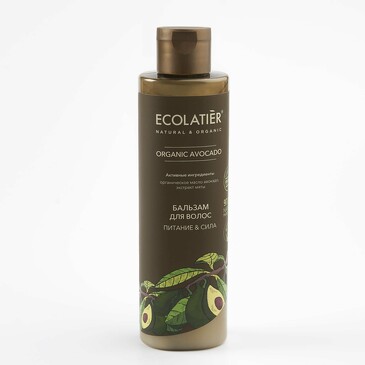 Бальзам для волос Питание&Сила Серия Organic Avocado, 250 мл Ecolatier