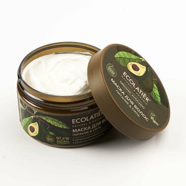 Маска для волос Питание&Сила Серия Organic Avocado, 250 мл Ecolatier