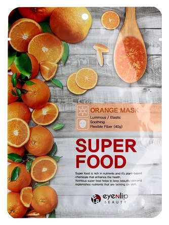 Маска на тканевой основе super food orange mask Eyenlip