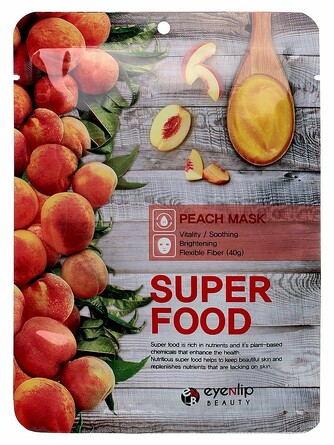 Маска на тканевой основе super food peach mask Eyenlip