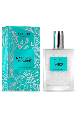 Масло для тела мерцающее парфюмированное Narcotic Flower, 50 мл Letique Cosmetics