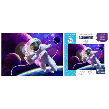 Пазл из ХДФ. Астронавт в космосе (130 дет.), 8 лет+ Melograno