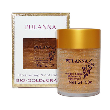 Увлажняющий ночной крем Bio-gold & Grape 58г Pulanna