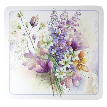 Набор салфеток сервировочных, плейсматов Цветы (4 шт.),  30х28х0,04, Nouvelle