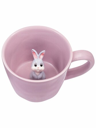 Кружка Зайчик с фигуркой внутри, 300 мл Elan Gallery