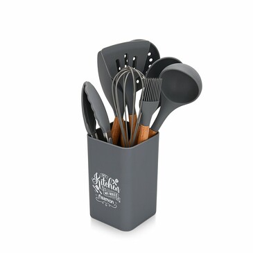 Набор кухонных инструментов FLorentin (9 пр.) (силикон, бук) Fissman