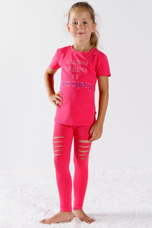 Комплект футболка и лосины Леди в розовом Шум-Гам