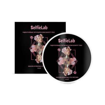 Патчи гидрогелевые для кожи вокруг глаз с экстрактом сакуры Sakura Extract Hydrogel Eye Patches (60 шт.) SelfieLab