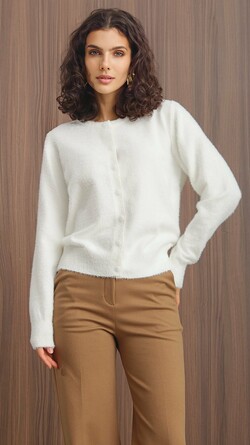 Джемпер из ангоры на пуговицах Nastya Sergeeva by May Be