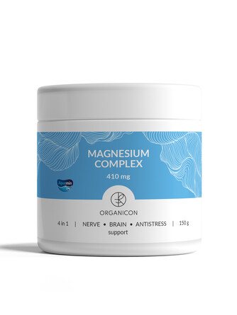 БАД. Комплекс из 4 форм магния (Magnesium complex 4 in 1), 150 гр. Organicon 