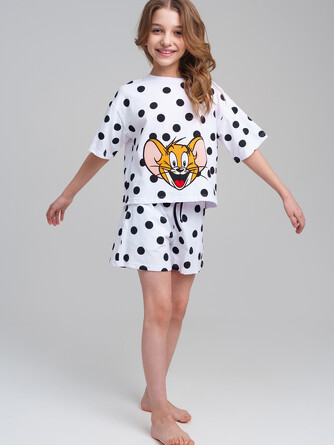 Пижама Home_Black&White Tom&Jarry PlayToday