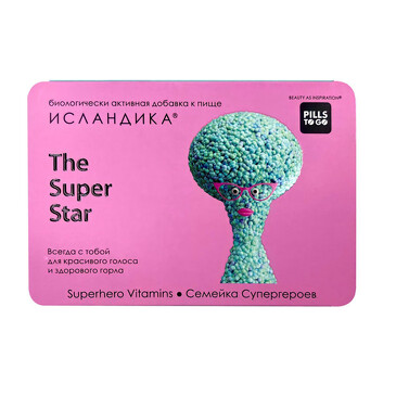 БАД The Super Star, Исландика, 12 капсул,  Pills To Go