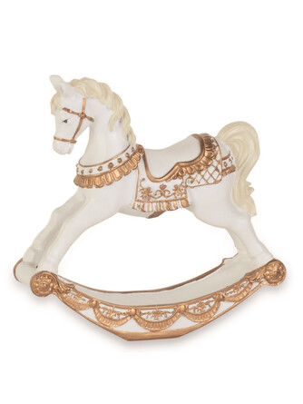 Лошадка белая с золотом 12x11,5 см TonoSUTono