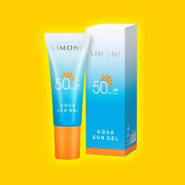 Крем-гель солнцезащитный SPF 50+РА++++  Aqua Sun Gel, 25 мл Limoni