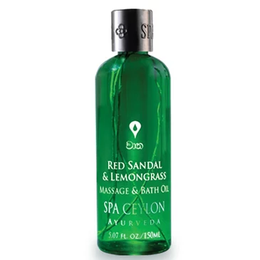 Масло для ванны и массажа Красный сандал и лемонграсс Spa Ceylon, 150 мл