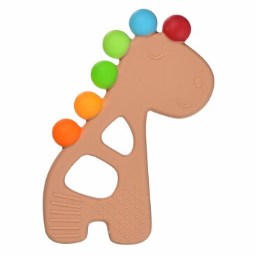 Прорезыватель силиконовый Rainbow giraffe Uviton
