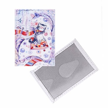 Обложка для проездного Лошадь Зимний сон Eshemoda