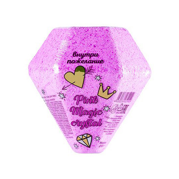 Шипучая соль Pink Magic crystal 200 г Laboratory Katrin