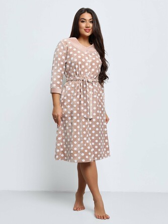 Халат велюровый на пуговицах Dianida