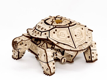 Конструктор деревянный 3D Механическая черепаха, 22x16x12 Eco Wood Art