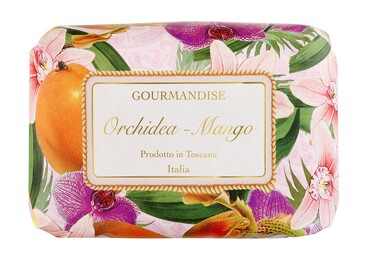 Мыло натуральное парфюмированное Орхидея и Манго, 200 г Gourmandise