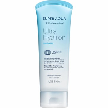 Гель-скатка пилинг с кислотами Super Aqua Ultra Hyalron, 100 мл Missha