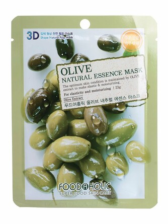 Маска тканевая 3d mask sheet olive 23 мл Foodaholic