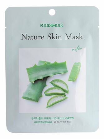 Маска тканевая aloe nature skin mask 23 мл Foodaholic