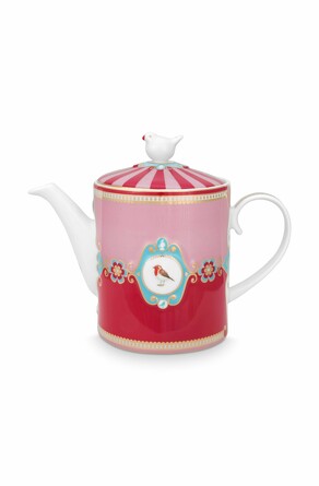 Чайник заварочный Love Birds Medallion Red-Pink, 1,3 л Pip Studio