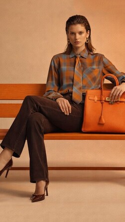 Рубашка в клетку с галстуком в комплекте Nastya Sergeeva by May Be