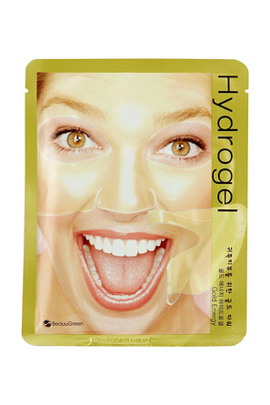 Гидрогелевая маска для лица Gold Energy Hydrogel Mask с коллоидным золотом, 28 г BeauuGreen