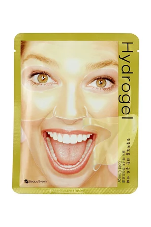 Маска для лица Гидрогелевая Gold Energy Hydrogel Mask с коллоидным золотом, 28 г BeauuGreen