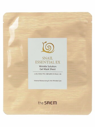 Маска для лица антивозрастная snail essential ex wrinkle solution gel mask sheet, 28 гр The Saem