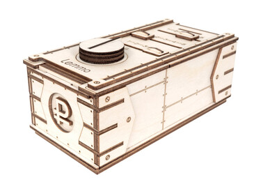 Конструктор 3D деревянный Копилка-сейф, 17,5x8,5x8,5 Lemmo