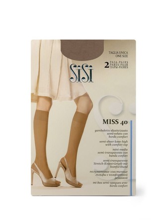 Гольфы (2 упаковки по 2 пары) Miss 40 new Sisi