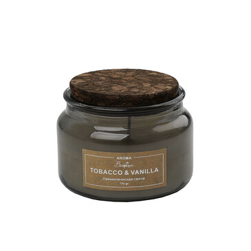 Свеча ароматическая Tobacco & Vanilla в стекле, 10х10х6,5 см Вещицы