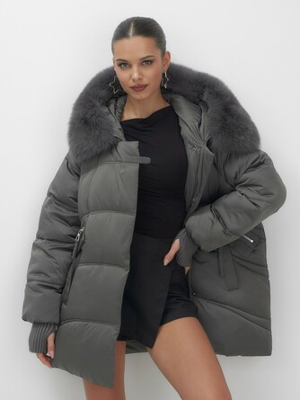 Куртка зимняя с мехом и капюшоном MTForce