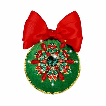 Набор для творчества. Шар Снежинка зеленая Волшебная мастерская