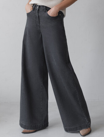 Джинсы трубы широкие Vilatte