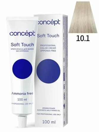 Крем-краска для волос 10.1 ультра светлый платиновый блондин (без аммиака), 100 мл Concept