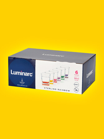 Набор низких стаканов Sterling Rainbow (6 шт. по 330 мл) Luminarc