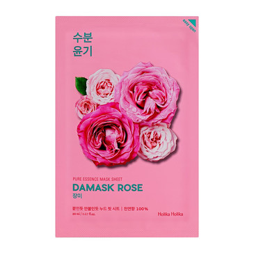 Увлажняющая тканевая маска Pure Essence Mask Sheet Damask Rose, роза 20 мл Holika Holika