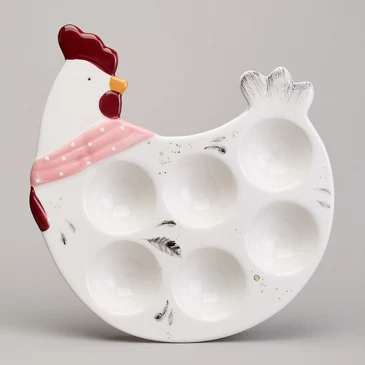 Блюдо на 6 яиц Funny Hens в форме курочки 24,3х22х3 см Lefard