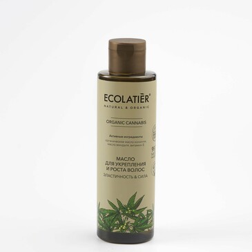 Масло для укрепления и роста волос Эластичность&Сила Серия Organic Cannabis, 200 мл Ecolatier
