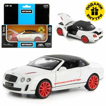 Машина металлическая Bentley Continental Supersports Convertible ISR, 1:32 Hoffmann