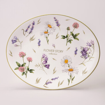 Блюдо Овальное Flower Story 31,5х25,5х3 см Agness