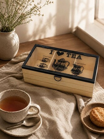 Органайзер для чайных пакетиков Tea с крышкой, 24,5x10,5x7 см Elan Gallery